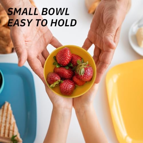Wheat Straw Bowls, 10 OZ Snack Bowl Set of 8 (Multicolor)