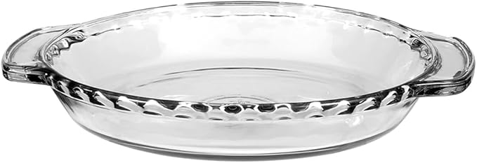 Anchor Hocking Oven Basics 9.5-Inch Deep Pie Plate, Clear, 1 Piece