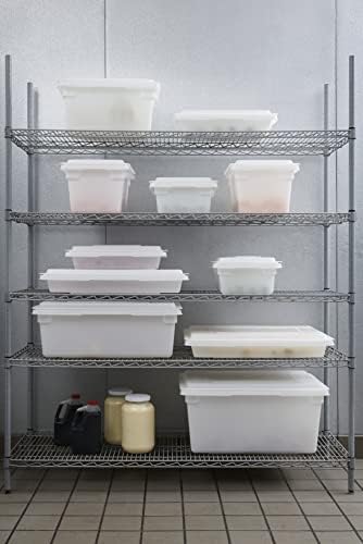 Rubbermaid Commercial Products Food Storage Box, 8.5 Gallon Capacity, White, for Restaurant/Kitchen/Cafeteria