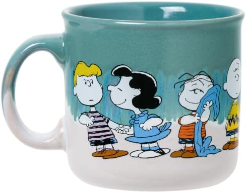Silver Buffalo Peanuts Snoopy, Reactive Glaze Camper Mug, 20oz