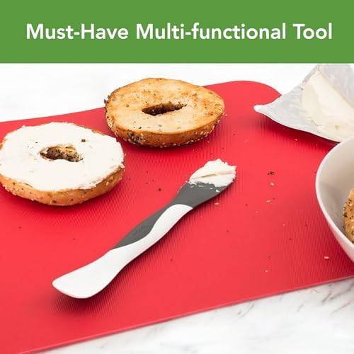 Tovolo Tool for Kitchen Meal Prep to Scoop Spread Slice and Scrape,White/Gray