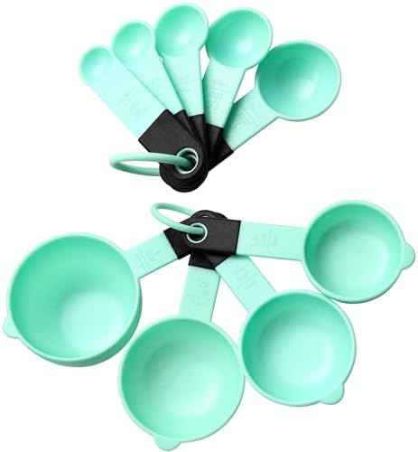 Spring Chef Magnetic Measuring Cups and Spoons Set of 9 - Mint