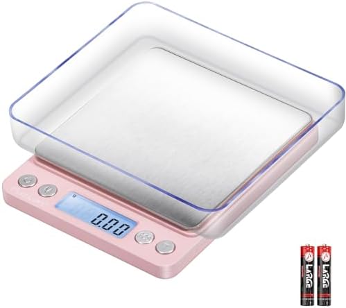 Fuzion Digital Scale .01 Gram Accuracy, 500g Small Kitchen Food Scales