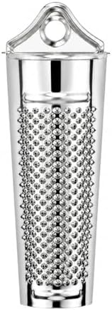 HIC Kitchen Nutmeg Grater, Stainless Steel, Grates Nutmeg, Cinnamon Sticks, Block Chocolate, Ginger, and Hard Cheeses