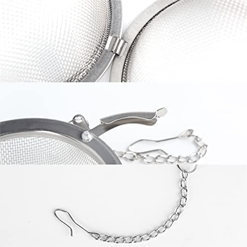Fu Store 2pcs Stainless Steel Mesh Tea Ball 2.7 inches Tea Strainers