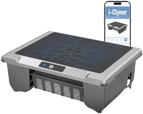 T1B Solar Powered Pool Skimmer Robot, Automatic Robotic Pool Surface Skimmer Cleaner with 24/7 Cleaning, Dual Charging Modes, Auto-Dock, Inground & Above-Ground Pools(Gary)