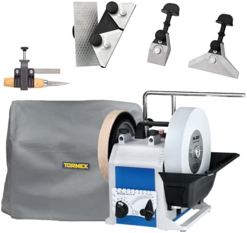 Tormek T-8 Chef’s Kit (Tormek T-8 Original Sharpener + KJ-45 Centering Knife Jig + KJ-140 Wide Centering Knife Jig + SVM-00 Small Knife Holder Jig + SC-60 Scissors Jig + MH-380) (US Version)
