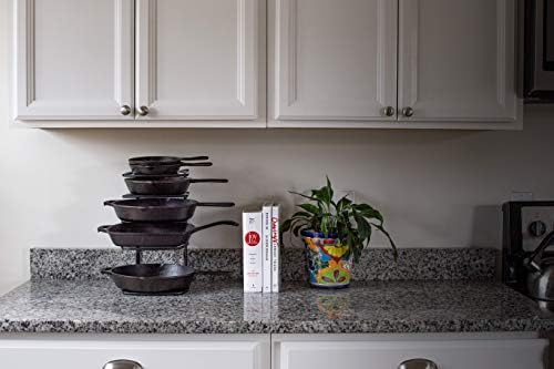 Lodge Cookware Organizer 5-Tier Storage Rack, Matte Black