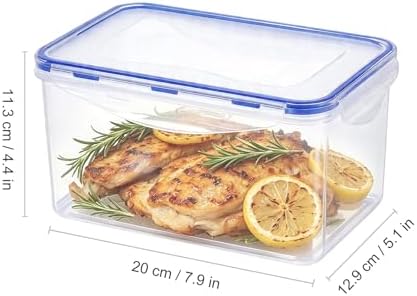 KIGI Food Storage Containers, Medium Deep, 2 Pack (8.3 Cup / 68 oz)