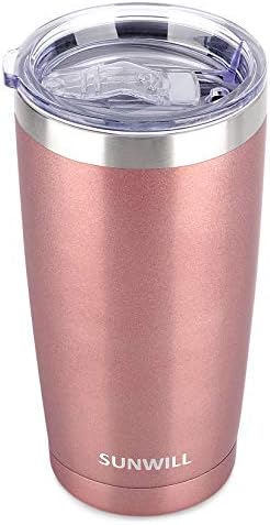 SUNWILL Coffee Tumbler, 20 oz Insulated Travel Mug Stainless Steel