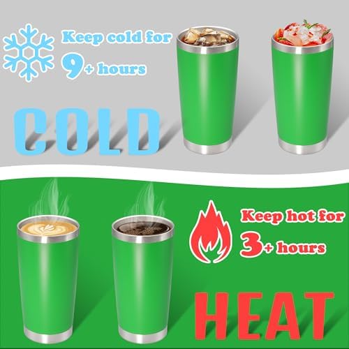 20 oz Tumbler Insulated Tumblers Stainless Steel Coffee Mug,Green 1PCS