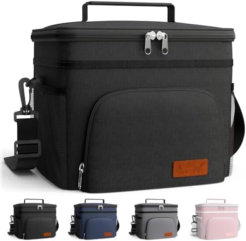 HOTOR Insulated Lunch Box Men Women Leak-Proof Cooler Lunch Bag 33L