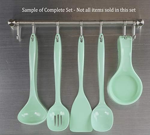 Reston Lloyd Melamine Soup Ladle Kitchen Utensil, Premium Quality Utensil with Heat Resistant Ergonomic Handle, Durable BPA-Free Plastic, 10.5 inch long, One Piece, Seafoam
