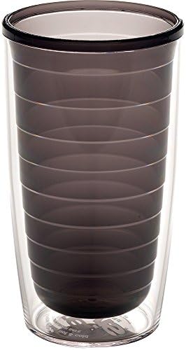 Tervis Clear & Colorful Tabletop Made in USA Double Walled Insulated Tumbler Travel Cup Keeps Drinks Cold & Hot, 16oz, Quartz