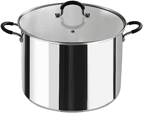 Cook N Home Professional 20 Quart Stainless Steel Stock Pot with Lid