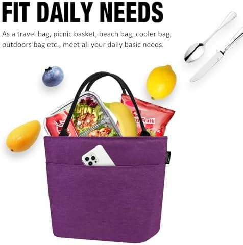 Aosbos Lunch Tote Bag,Insulated Lunch Bag For Women,Work,Office