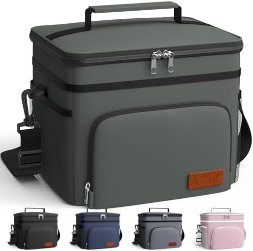 HOTOR Insulated Lunch Box Men Women Leak-Proof Cooler Lunch Bag 9L
