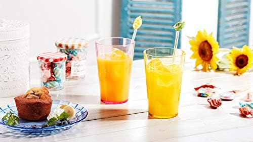 SCANDINOVIA - 19oz Unbreakable Premium Drinking Glasses Set of 6 - Super Grade Acrylic Plastic - Perfect for Gifts - Dishwasher Safe - Stackable - Drinkware Cups Reusable Water Tumbler (Pack of 2)