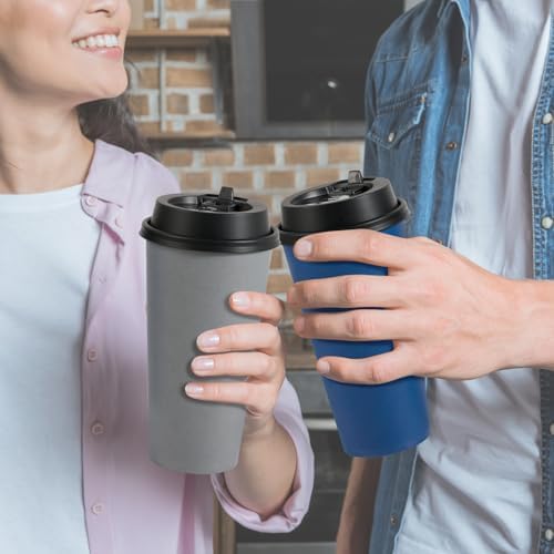LITOPAK 100 Pack 20 oz Disposable Paper Coffee Cups with Lids