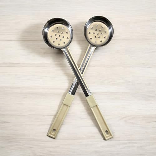 3 oz Slotted Stainless Steel Portion Control Ladle Spoodle - [Pack of 12]