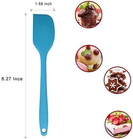 4Pcs Silicone Spatulas, Rubber Spatula Scrapers Baking Mixing Tool,Small