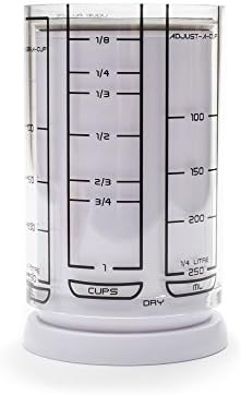 KitchenArt 1 Cup Adjust-A-Cup, Plastic, White