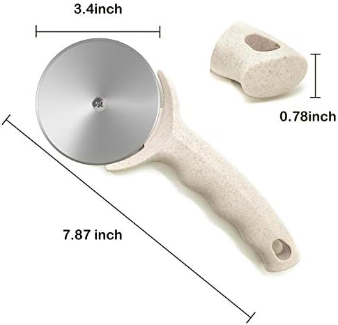 Pizza Cutter Wheel with Cover,Pizza Slicer-Healthy Stainless Steel Material