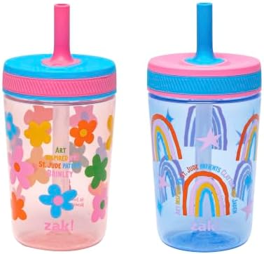 Zak Designs Kelso 15oz Leak-Proof Tumblers Benefiting St. Jude, Flowers