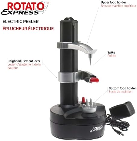Starfrit Rotato Express Electric Peeler for Potatoes, Fruits & Vegetables
