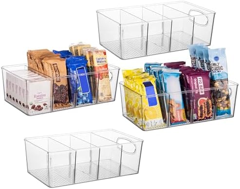 ClearSpace Pantry Organizers and Storage and Cabinet Organizer, 4 Pack