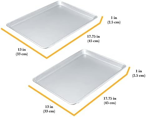 Chicago Metallic Jelly Roll Pan Set of 2-1 Inch