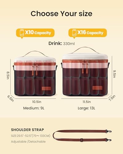 LOVEVOOK Insulated Lunch Box for Women Men, Reusable Lunch Bag for Work Picnic Beach College School, Leakproof Cooler Bag with Shoulder Strap & Ice Pack, Lunch Box/Bag for Mom Teacher Kids Girl Boy