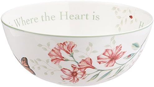 Lenox Butterfly Meadow "Home Is Where The Heart Is" Serving Bowl