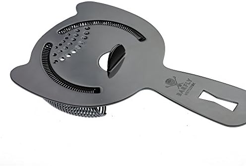 Barfly Heavy Duty Spring Bar Strainer, Gun Metal Black