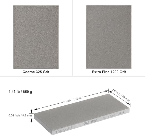 SHARPAL 156N Double-sided Diamond Sharpening Stone, 6 in. x 2.5 in.