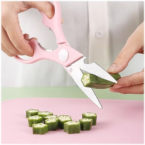 4‑Piece Mini Travel Cutting Board Set with Knife, Scissors & Peeler (Pink)
