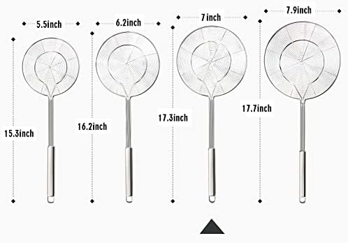 YFWOOD Spider Strainer Skimmer, Slotted Spoon for Cooking 7 Inch
