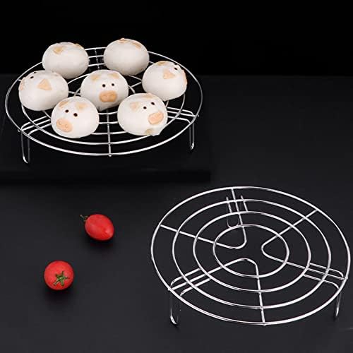 Steam Rack, Heavy Duty Steaming Rack Stand, Stainless Steel Round Steamer Cooling Rack Trivet, Pot Steamer Insert Food Stand, Steaming Cookware Accessories(Size:15.5cm/6.1in)