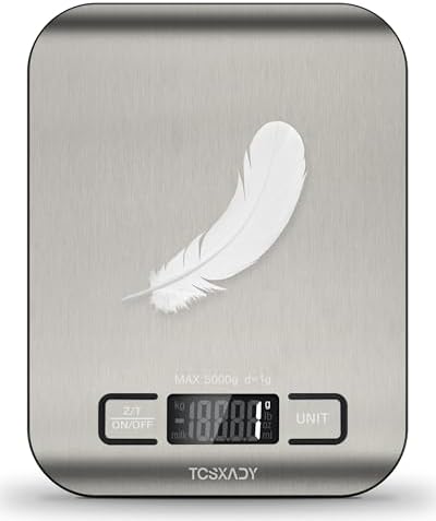 Food Scale, Digital Kitchen Scale with Grams & Ounces Units, 11lb