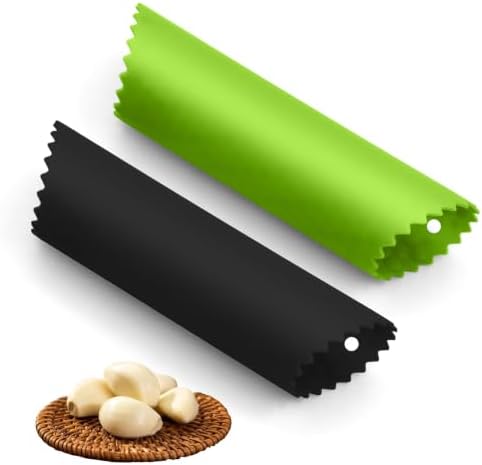 Silicone Garlic Peelers Skin Remover Roller Tube(Green,Black)