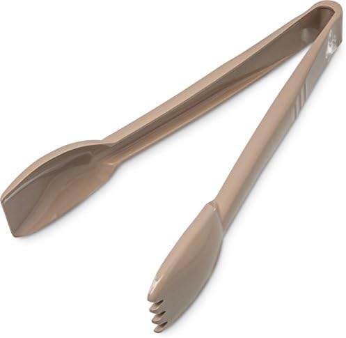 Carlisle FoodService Products 460906 Carly Salad Tong, 9" Salad Tong, Beige, 1 Pack