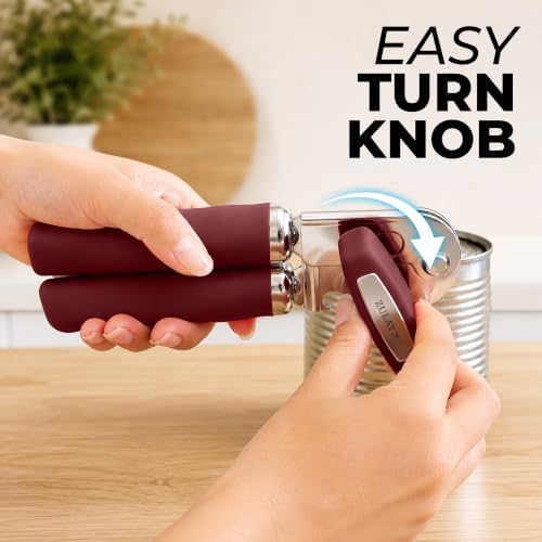 Zulay Kitchen Stainless Steel Swing Open Manual Can Opener Comfortable Grip