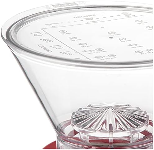 Bodum Bistro Electric Conical Burr Coffee Grinder, Preset Timer, 12 Grind Settings, Red (Pack of 2)