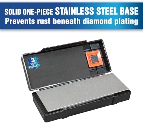 SHARPAL 163N Double-sided Diamond Sharpening Stone, 8 in. x 3 in.