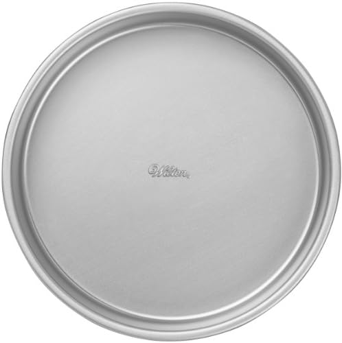 Wilton Aluminum Bakeware Round Tiered Cake Pan - Made from Natural Anodized Aluminum - Durable Cake Pan with Even Heat Distribution - Reduces Over-Baking - 10 x 2 Inch(Pack of 3)