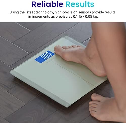 Etekcity Digital Electric Bathroom Scale for Body Weight, 400 lbs, White, ‎11.8 x 11.8 inches (Pack of 5)