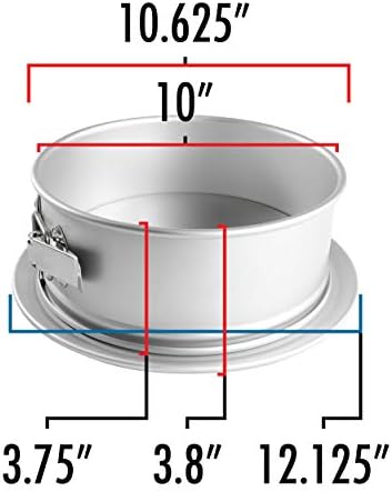 Fat Daddio's Round Springform Pan, 3 inch high - 10"