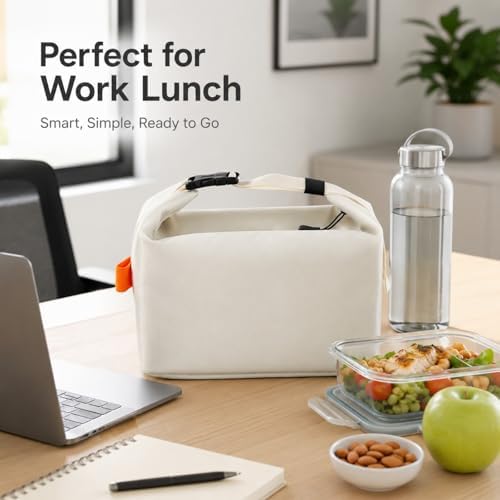 Insulated Lunch Bag For Women, Reusable Lunch Box Tote Bags