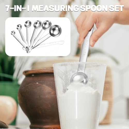 Tablespoon Measuring Spoons Set,Teaspoons Measuring Spoons Stainless Steel