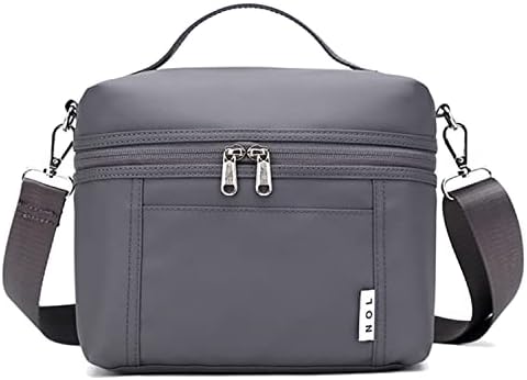 NOL 8L Insulated Lunch Bag for Women, Gray, Medium(normal))